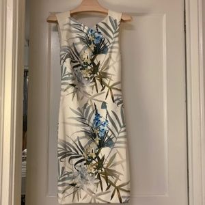 TED BAKER Tropical Floral Midi Dress (XS)